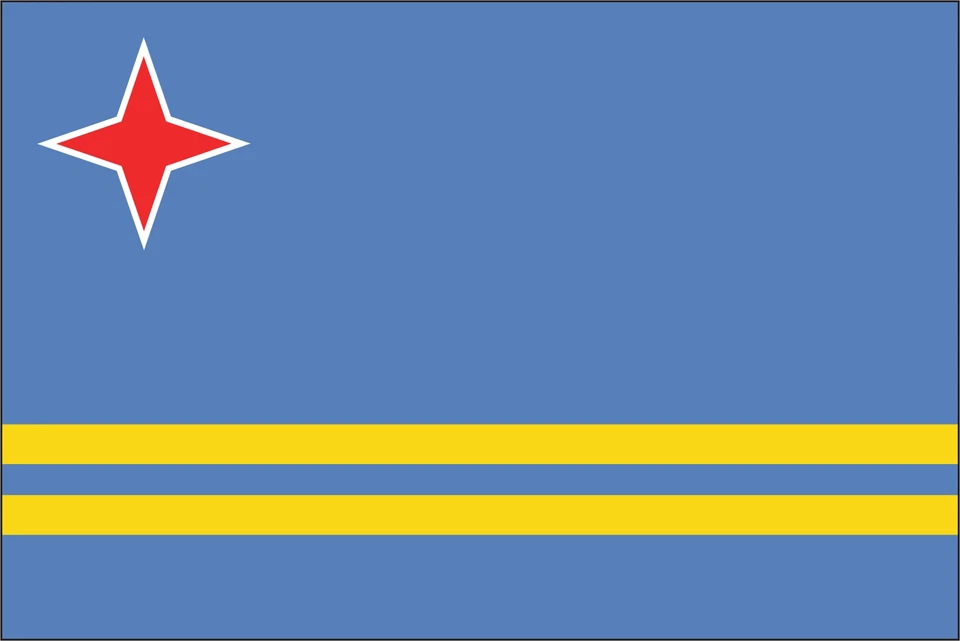 Aruba Flag Vinyl Decal / Sticker ** 5 Sizes **