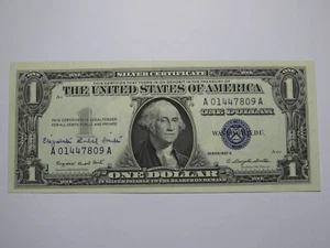 $1 1957 Elizabeth Rudel Smith Courtesy Autographed Signed Silver Certificate UNC - Picture 1 of 3