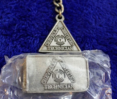 NOS Chevrolet Certified Technician Money Clip & Key Ring Chain Accessory In Box - Image 1 of 4