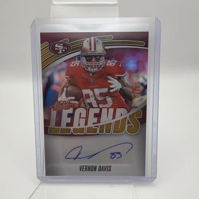 2025 Panini Absolute #ALS-VDS Vernon Davis Legends Signatures Auto Gold 03/10 - Image 1 of 4