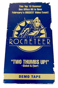 Disney's The Rocketeer Demo Promotional VHS Tape Movie Rare Never Watched - Imagen 1 de 7