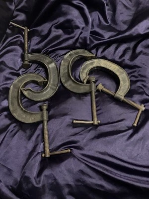 4 abrazaderas vintage Jorgensen C #124 4 pulgadas garganta profunda buenas herramientas de usuario Foto 1 de 3