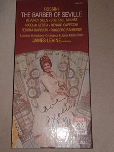 Rossini The Barber of Seville Cassette Box Set Angel Signed Twice Beverly Sills - Picture 1 of 15