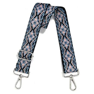 Wide Purse Strap Adjustable Replacement Crossbody Silver Hardware-single-125 - Picture 1 of 7