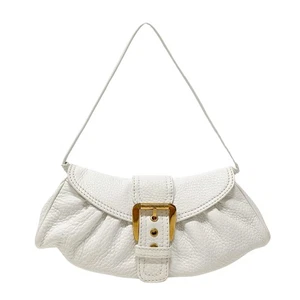 CELINE White Leather Shoulder Bag - Picture 1 of 14