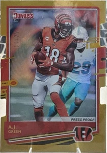 Panini Donruss A.J. 2020 Bengals troquelados a prueba de prensa verde #’d/25 - Imagen 1 de 1