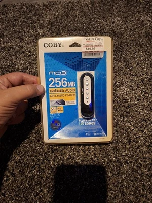 Vintage Coby MPC843 Silver/Black ( 256 MB ) Digital Media Player - New Sealed  - Image 1 of 4