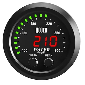 Universal 52mm Water Temperature Gauge with Alarm and 1/8 Npt Sensor Car Digi - Picture 1 of 7