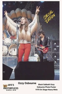 Black Sabbath Ozzy Osbourne Photo Poster HAND SIGNED BY THE ARTIST. 20x30 - Picture 1 of 6