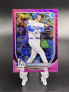 Bowman 2025 cromo - refractor de onda fucsia #33 Freddie Freeman/299 - Imagen 1 de 2
