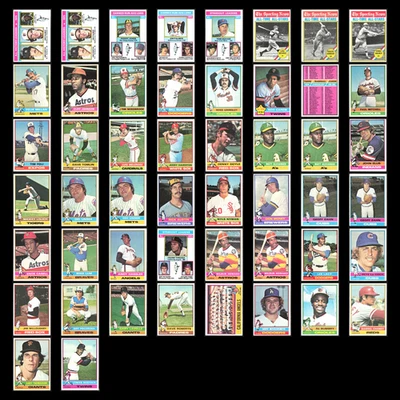 1976 Topps Lot 50 Vintage Baseball Cards VG MLB Set Bulk Dealer Collection - Image 1 of 4