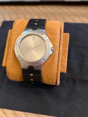 Mens Movado SE Sports Edition Watch with Diamond Bezel and Rubber strap - image 1 of 4