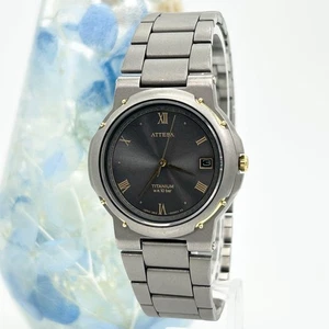 CITIZEN ATTESA 3810-451694 Titanio TIYP Impermeabile Tondo Uomo B13555 - Foto 1 di 10