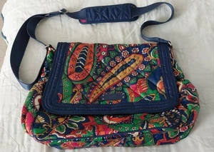 Vera Bradley Venetian Paisley Puffer Messenger or Diaper Shoulder Bag - Picture 1 of 7