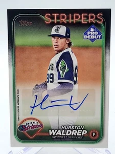 2024 Topps Pro Debut Hurston Waldrep Auto #PD-83 Gwinnett Stripers ⚾️⚾️⚾️⚾️⚾️⚾️⚾ - Imagen 1 de 2
