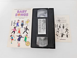 Baby Songs VHS Tape 1990 Hi-Tops Infant-6 Years Hap Palmer Backyard Video Show - Picture 1 of 2