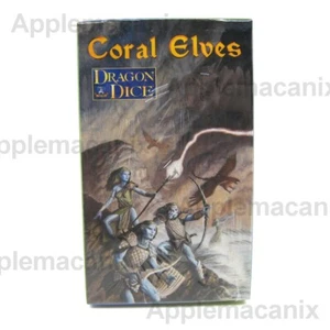 Dragon Dice Coral Elves Elf Kicker Box Pack 8 Dice Monster Large M/S SFR TSR NEW - Picture 1 of 1