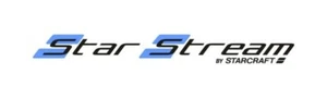 Star Stream by Starcraft RV TRAILER DECAL Sticker Emblem Burst Set Kit Bl Bk - Imagen 1 de 1