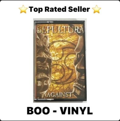 Sepultura Against Cassette Tape Roadrunner Rare Thrash Metal Ex / M Condition - Image 1 of 4