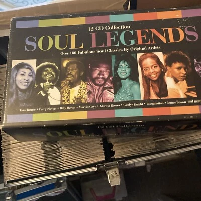 SOUL LEGENDS 12 CD COLLECTION  VARIOUS ARTISTS NEW REF B1N - Image 1 of 4