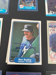 Yankees Ron Guidry signed 1982 Fleer Card - Picture 1 of 4