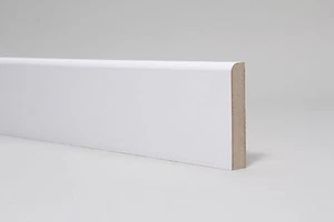 Skirting Board White Primed MDF Bullnose 94 x 14 x 2700mm - Picture 1 of 2