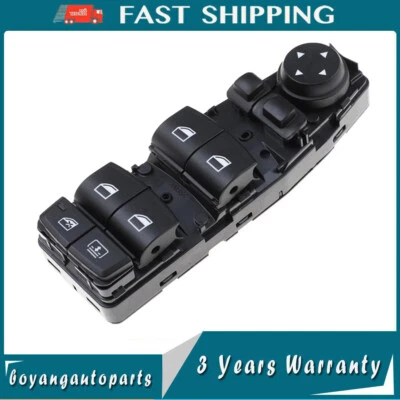 Interruptor de ventana maestra lado del conductor para BMW 640i 650i 528i 550i M5 M6 2011-2019 Foto 1 de 4