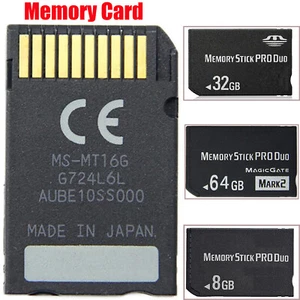 8-64GB Memory Stick Pro Duo Card for PSP Game Console / SLR Digital Camera - Picture 1 of 14