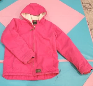 C.e. Schmidt Workwear Jacket Youth XL Lined Canvas Waterproof Hot Pink - Picture 1 of 8