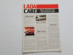 LADA CARE RIVA NIVA SALES BROCHURE 1984 - Picture 1 of 9