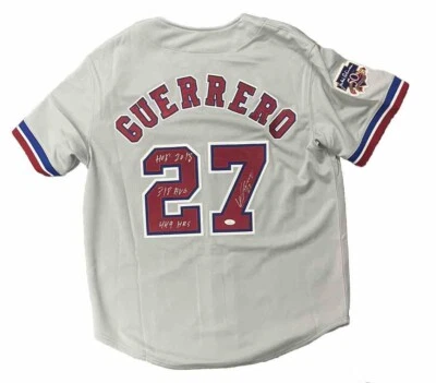 Vladimir Guerrero Sr Signed Mitchell & Ness Authentic Montreal Expos Jersey JSA - Image 1 of 4