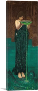 ARTCANVAS Circe Invidiosa 1892 Canvas Art Print by John William Waterhouse - Picture 1 of 11