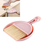 Mini Broom Dustpan Set Smile Face Plastic Handheld Tiny Cleaning Brush Dustpan