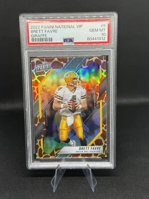 2022 The National VIP BRETT FAVRE Giraffe SSP #5 PSA 10 - Image 1 of 2