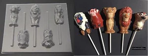 Molde de jabón piruleta chocolate caramelo REY LEÓN Simba Mufasa Pumba Timba Timón Rafiki - Imagen 1 de 1