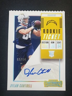 2018 Panini Contenders Ticket Stubs 08/84 Dylan Cantrell #188 Rookie Auto RC - Image 1 of 2