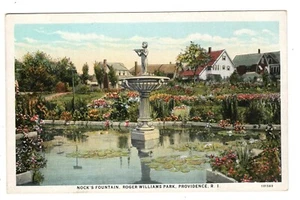 Postal de Nocks Fountain Roger Williams Park Providence Rhode Island - Imagen 1 de 2