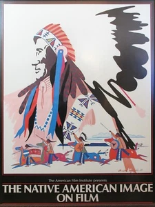 Arthur Amiotte The Native American Image on Film Signed Poster 1980 - Picture 1 of 2