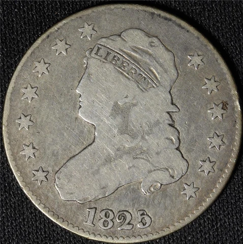 1825/4 CAPPED BUST QUARTER, SHARP! Cover