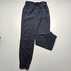 Under Armour Mens Jogger Medium Gray Dark Fitted Roomy Loung Pants Zip Pockets M