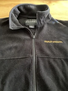 Zorrel Black Full Zip Long Sleeve Fleece Jacket W/Zip Pocket Adult Size L - Picture 1 of 12