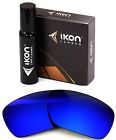 Polarized IKON Iridium Replacement Lenses For Oakley Dispatch 1 Deep Blue Mirror