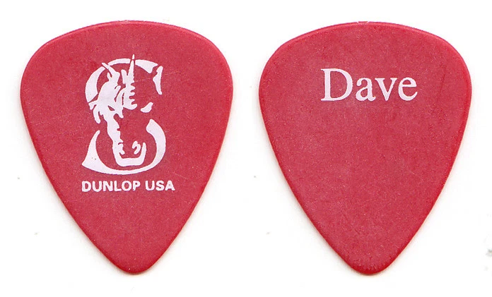 Jane's Addiction Dave Navarro Signature Tattoo Red Guitar Pick - 2002 Tour - Image 1 of 1