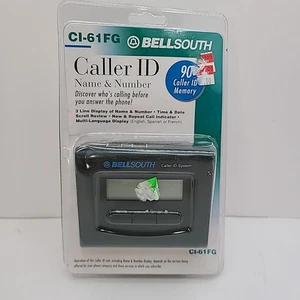 Bellsouth Caller ID 90 Memory Multilingua Nuovo In Confezione Ci-61fg Unità Nera - Foto 1 di 5