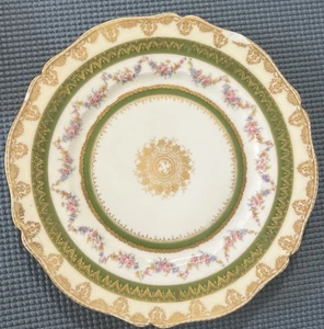 Theodore Haviland Limoges Francia Ensalada 9 Pulgadas Plato de China Fina Flores De Colección - Imagen 1 de 13