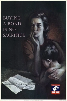 Comprar un bono Segunda Guerra Mundial 1943 4ta Guerra Préstamo Póster Arte Impresión Decoración de Pared EE. UU. Foto 1 de 4