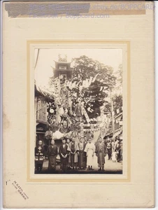 JAPAN , CABINET PHOTO NORTH JAPAN , TYPES , MATSURI , ca24 x 19 cm ca1910 - Picture 1 of 3