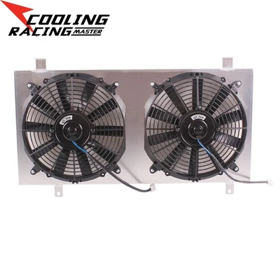 Cubierta de aluminio + ventiladores de 12"" para radiador Subaru Impreza WRX STI 2002-2007 Foto 1 de 4