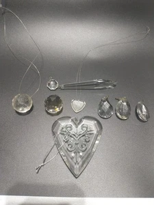 Lampadario vintage in cristallo prismi ventilatore tira e altro - Foto 1 di 8