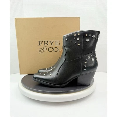 Frye And Co. Synclair Mujer Talla 6M Negro Vaquero Botines Estrás Foto 1 de 4